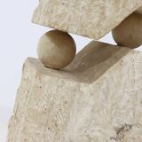 Postmodern Mactan stone pedestal, 1980s