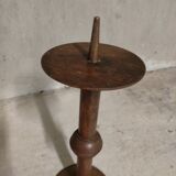 3 spikes -candles in solid oak 1950s