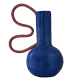 Vase bleu et rose