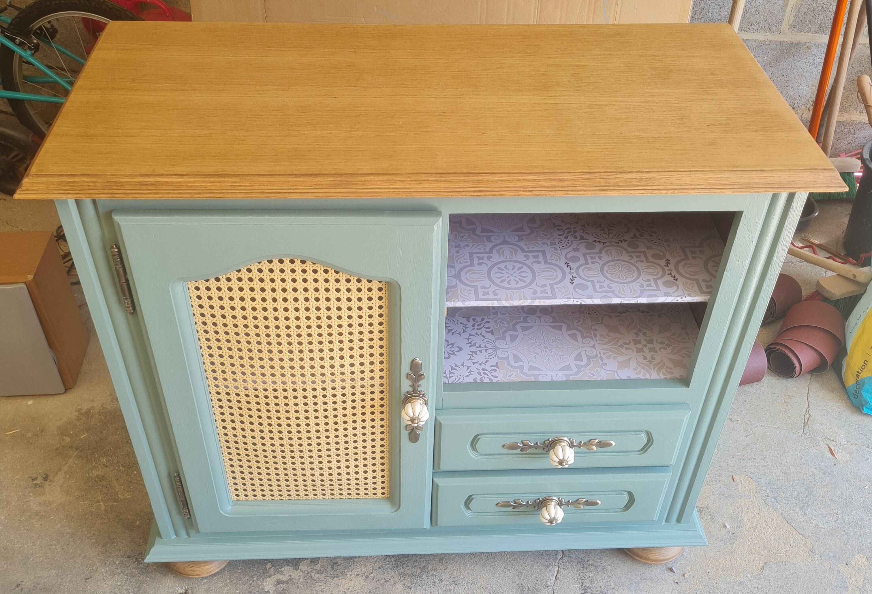 Reworked oak furniture