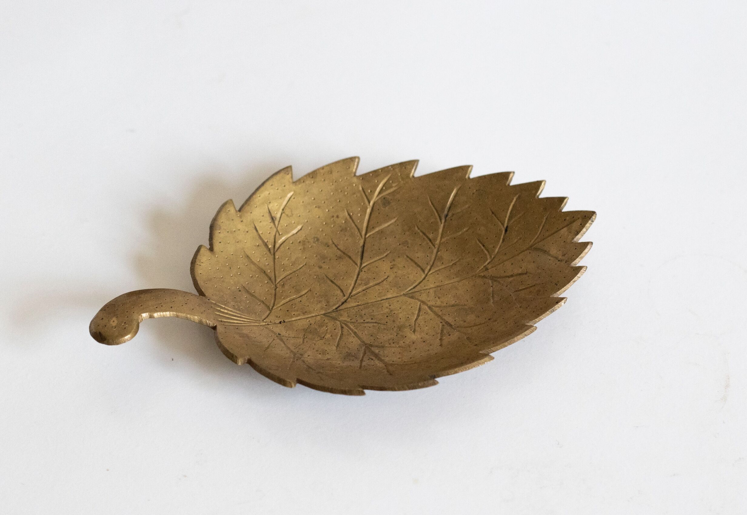 Empty pocket vintage brass sheet