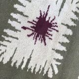 Tapis ancien art déco français fait main 203x292 cm
