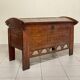 Antique beech chest of drawers, 19th century