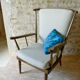 Fauteuil en bois dossier éventail baumann