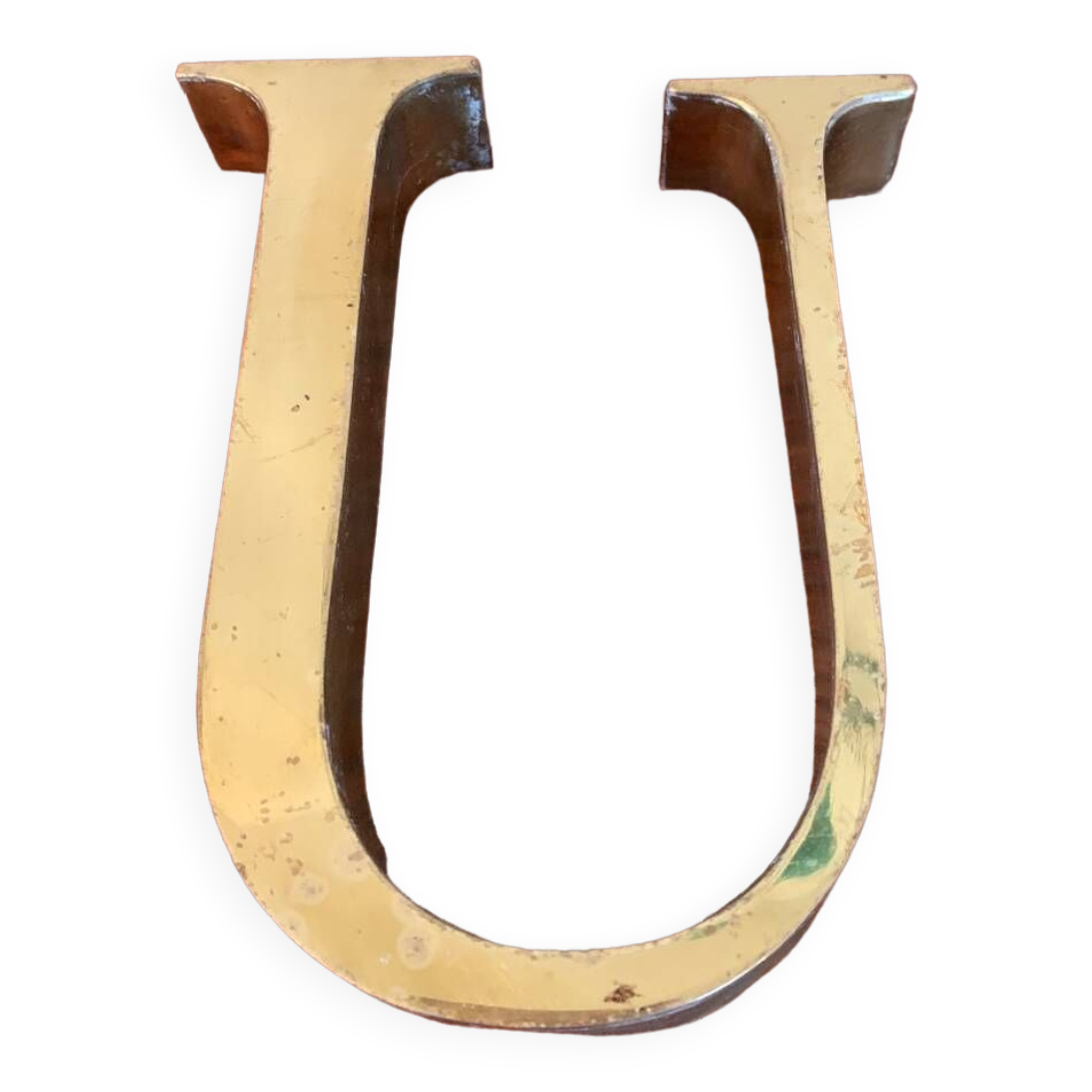 Golden sign letter “U”