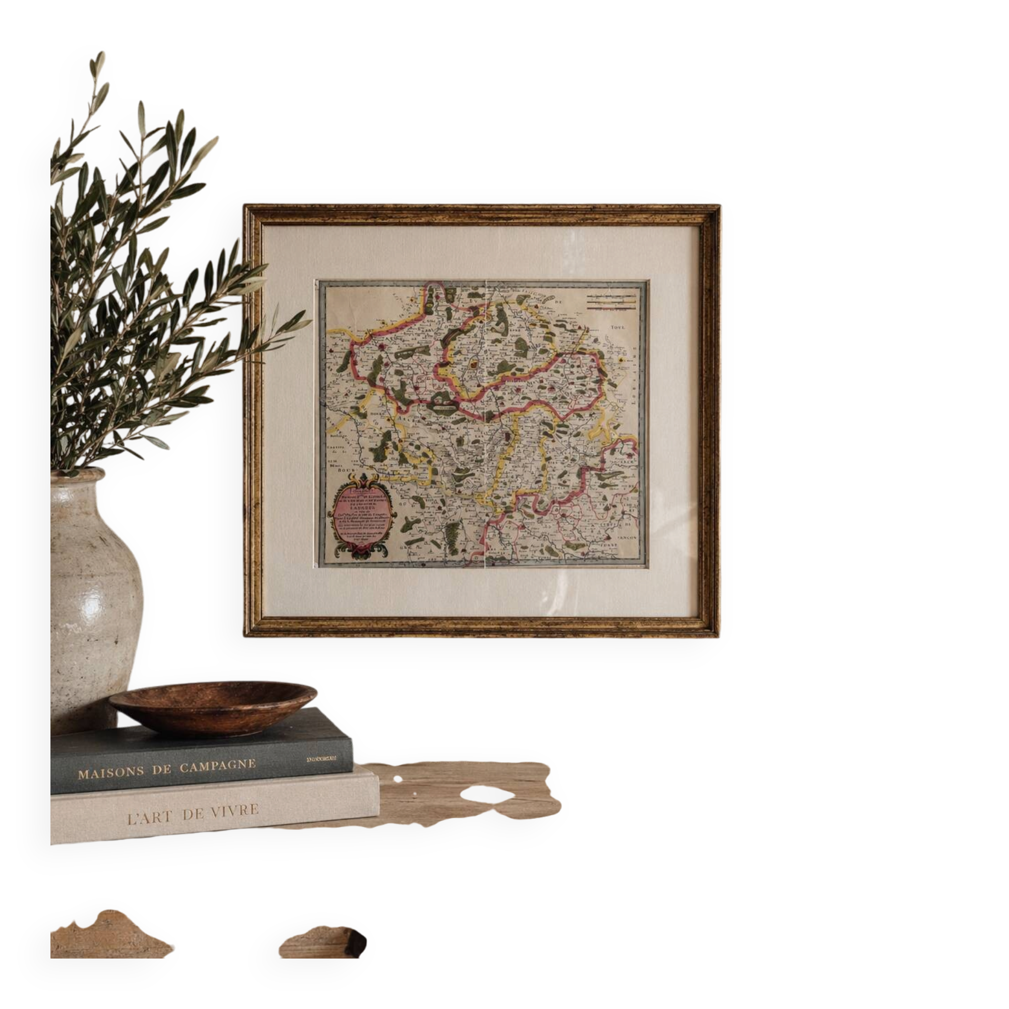 Old map dating from 1950 - Ligones
