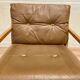 Scandinavian design leather armchair "Bernt Petersen" 1960.