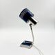 Vintage blue and chrome desk lamp from the 70s.