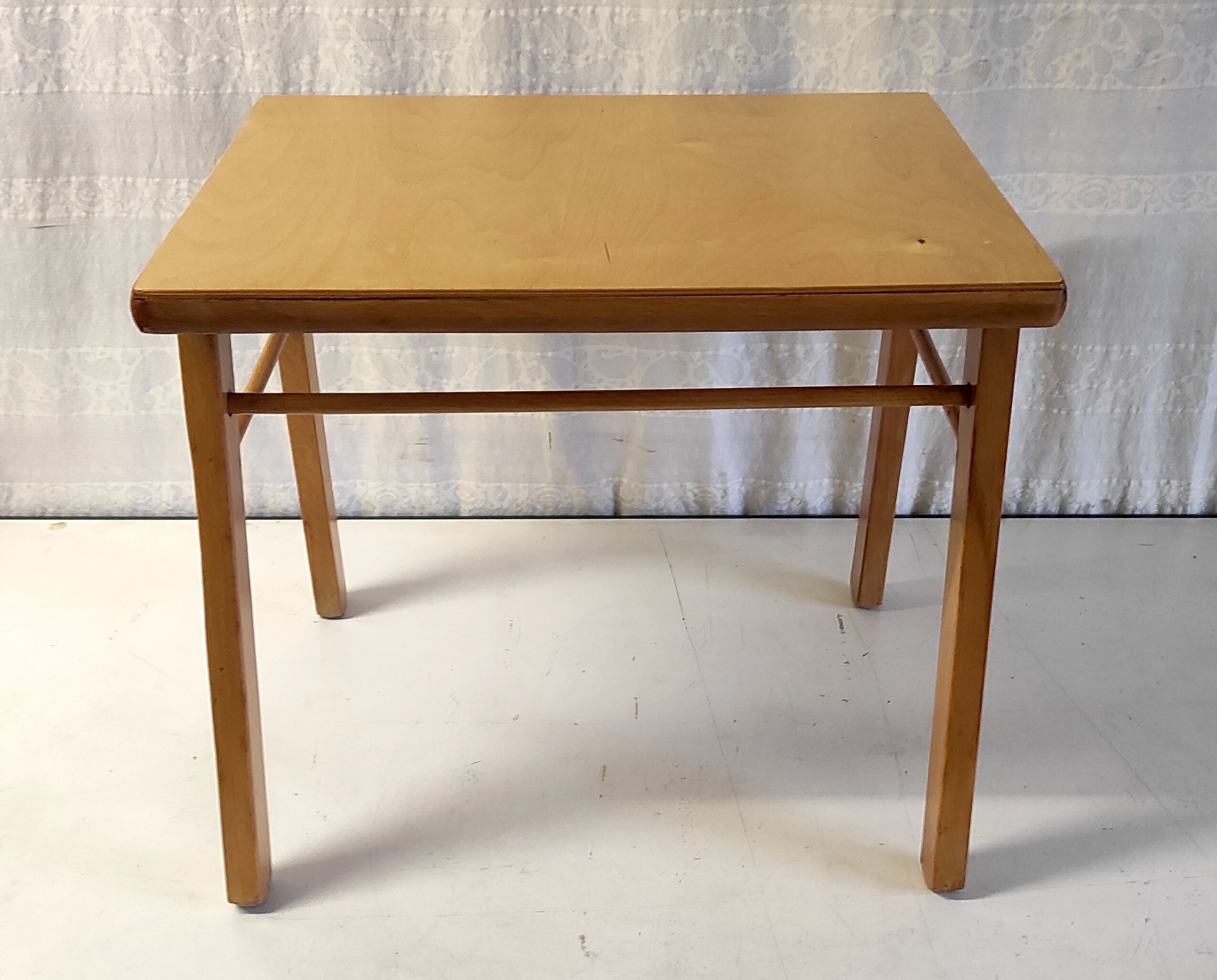 Solid wood side table 60s 70s