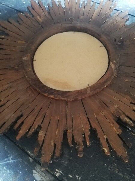 Mirror sun carved wood gilded period early 20th century