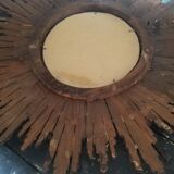 Mirror sun carved wood gilded period early 20th century