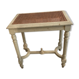 Table basse ou chevet ancienne plateau cannage