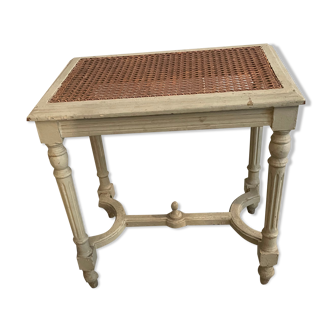 Coffee table or bedside old cannage top