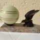 Lampe art déco oiseau vintage
