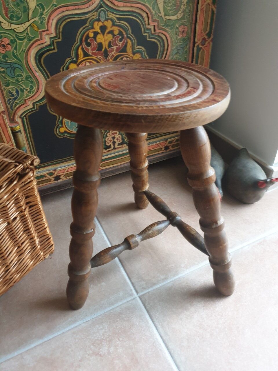 Old farmhouse stool
