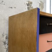 Colorful chest of drawers furniture 60s