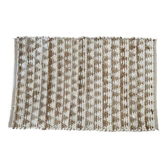 Tapis de porte tissé à la main en coton