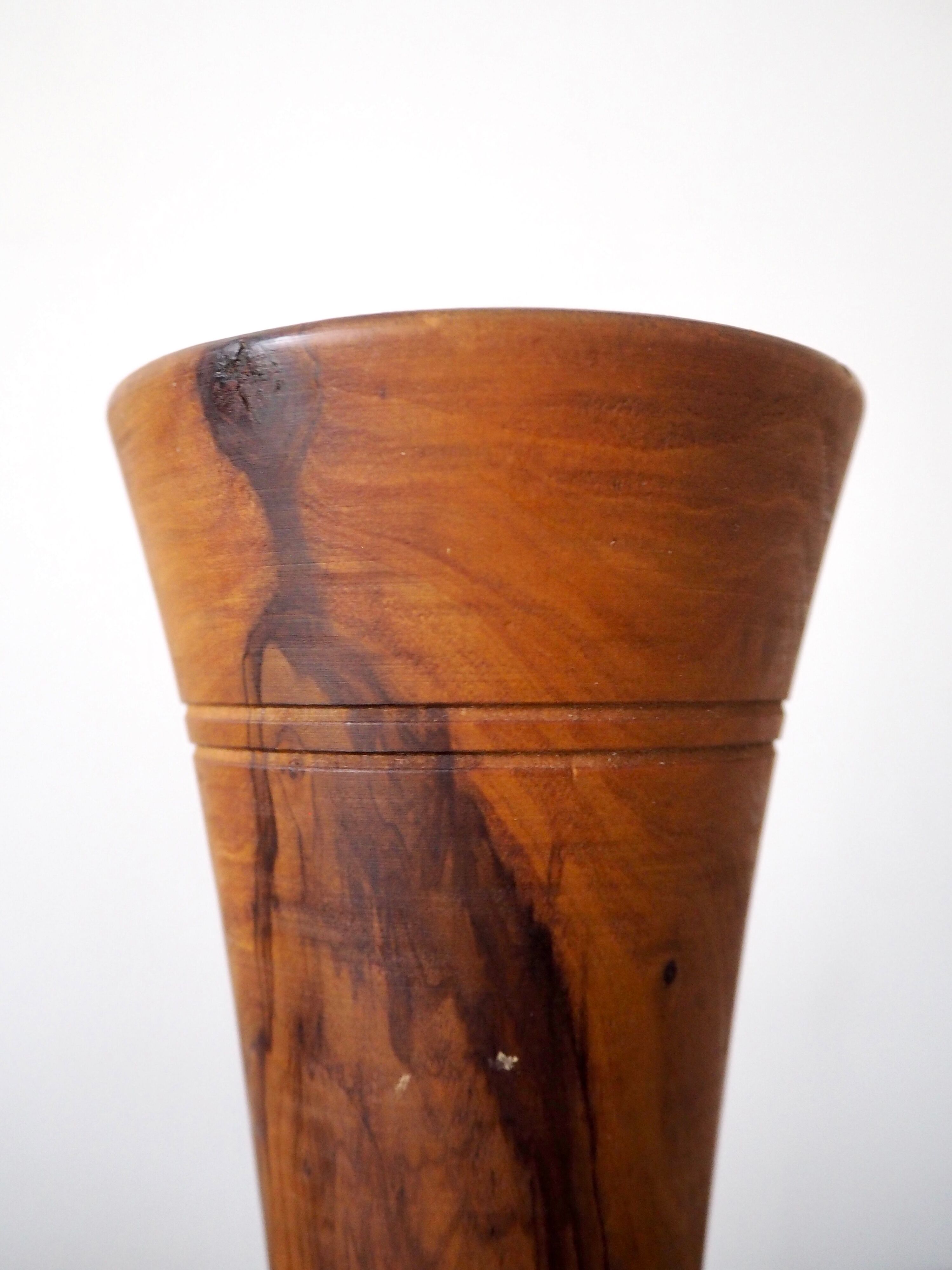 Wooden vase