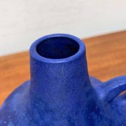 Mid-century German minimalist cobalt blue vases by Hartwig Heyne Pottery, 1960s, set of 3.