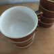 Set of nine bistro chocolate cups