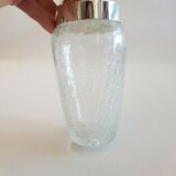 Shaker à cocktail en verre craquelé