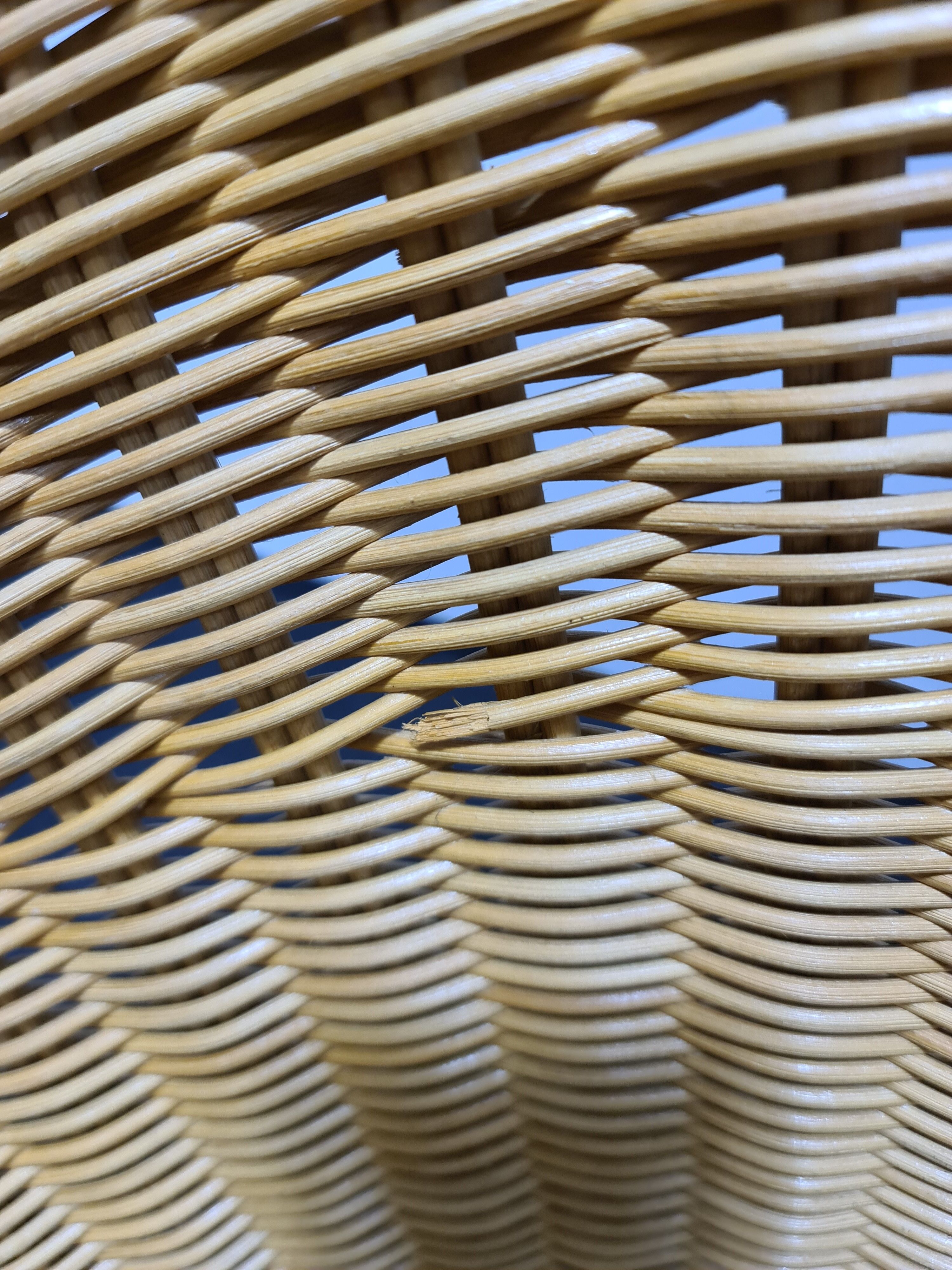 Vintage Egon Eiermann wicker chair model E 10