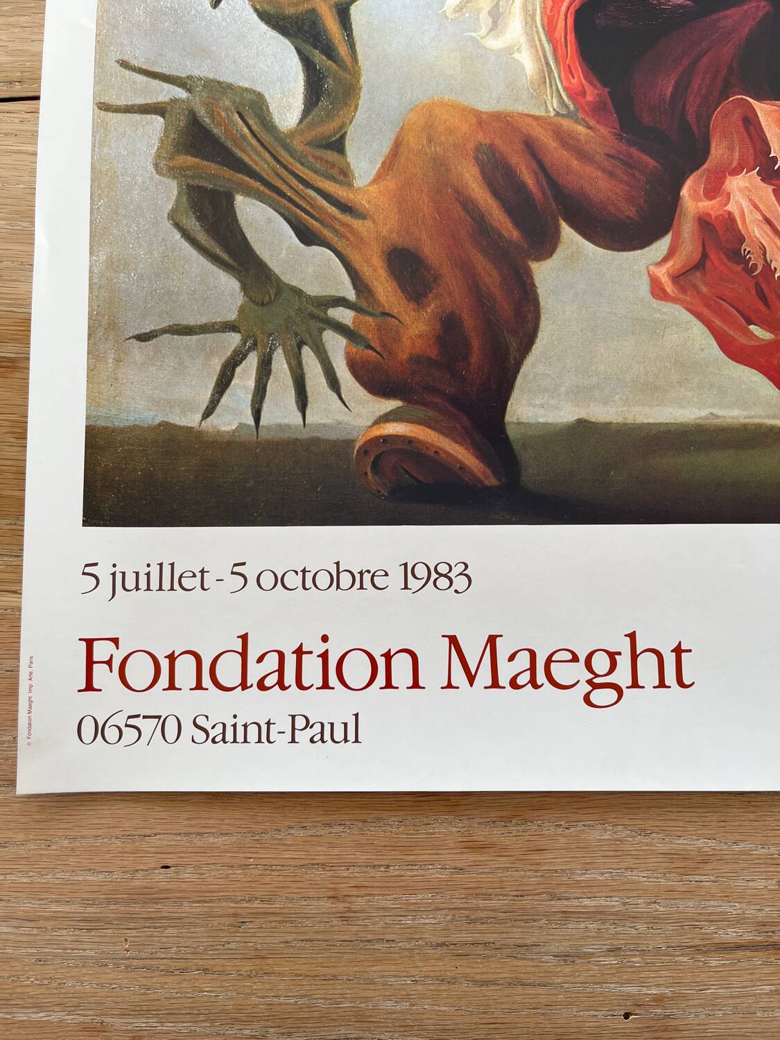 Lithograph Max Ernst The Angel of the Home