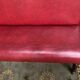 Bistro bench - red skaï brasserie 1900