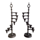 cast iron and brass candelabra by Jens Quistgaard, Denmark 1960's