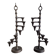 cast iron and brass candelabra by Jens Quistgaard, Denmark 1960's