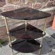 corner shelf in formica & metal 60s vintage French mid century neo classic 60