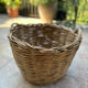 Panier malle rangement vintage osier tressé