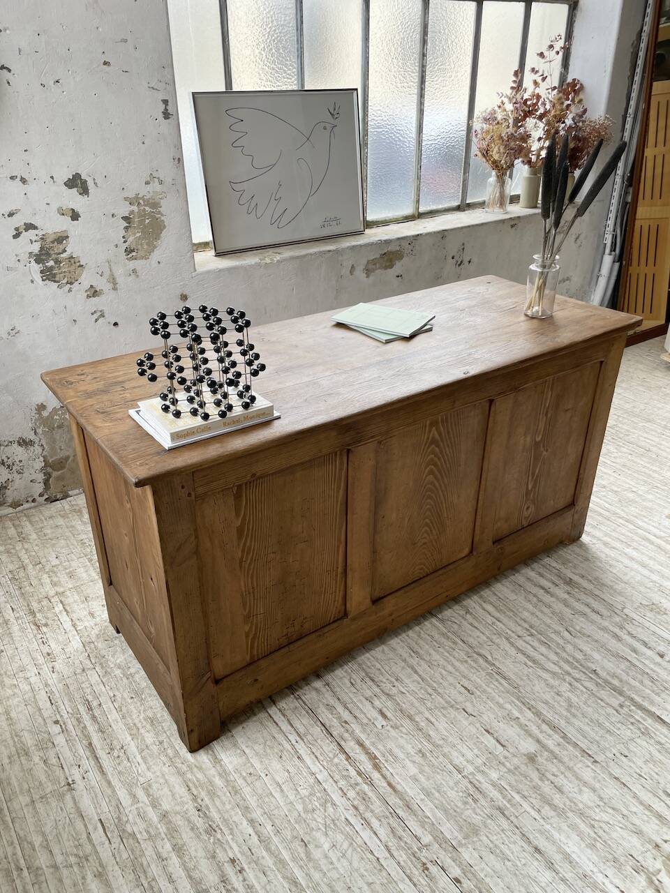 Oak and pine counter 1950