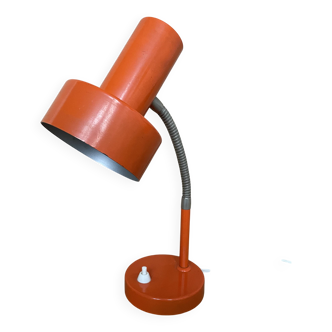 Orange metal lamp from the 60s