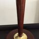 Mazda lamp of the 50s in wood and Opaline