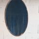 Oval mirror in chrome metal, 1970