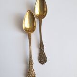 2 spoons solid silver vermeil minerva 2