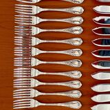 Christofle Marly fish cutlery and serving set with box, new condition
