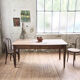 Table de ferme en noyer 170 cm