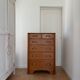 Maple stamped chest of drawers