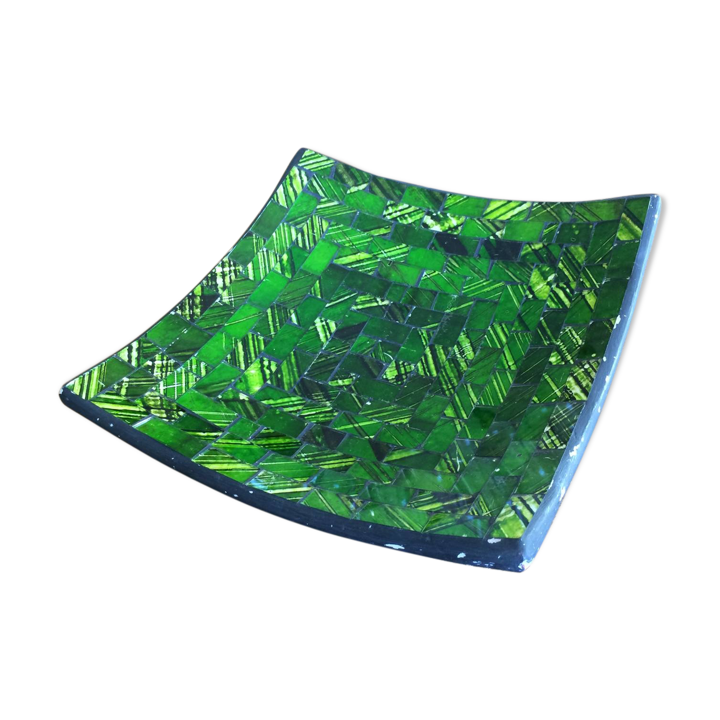 Flat/empty green mosaic Pocket