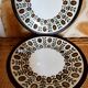 6 walnut model flat plates by Boch