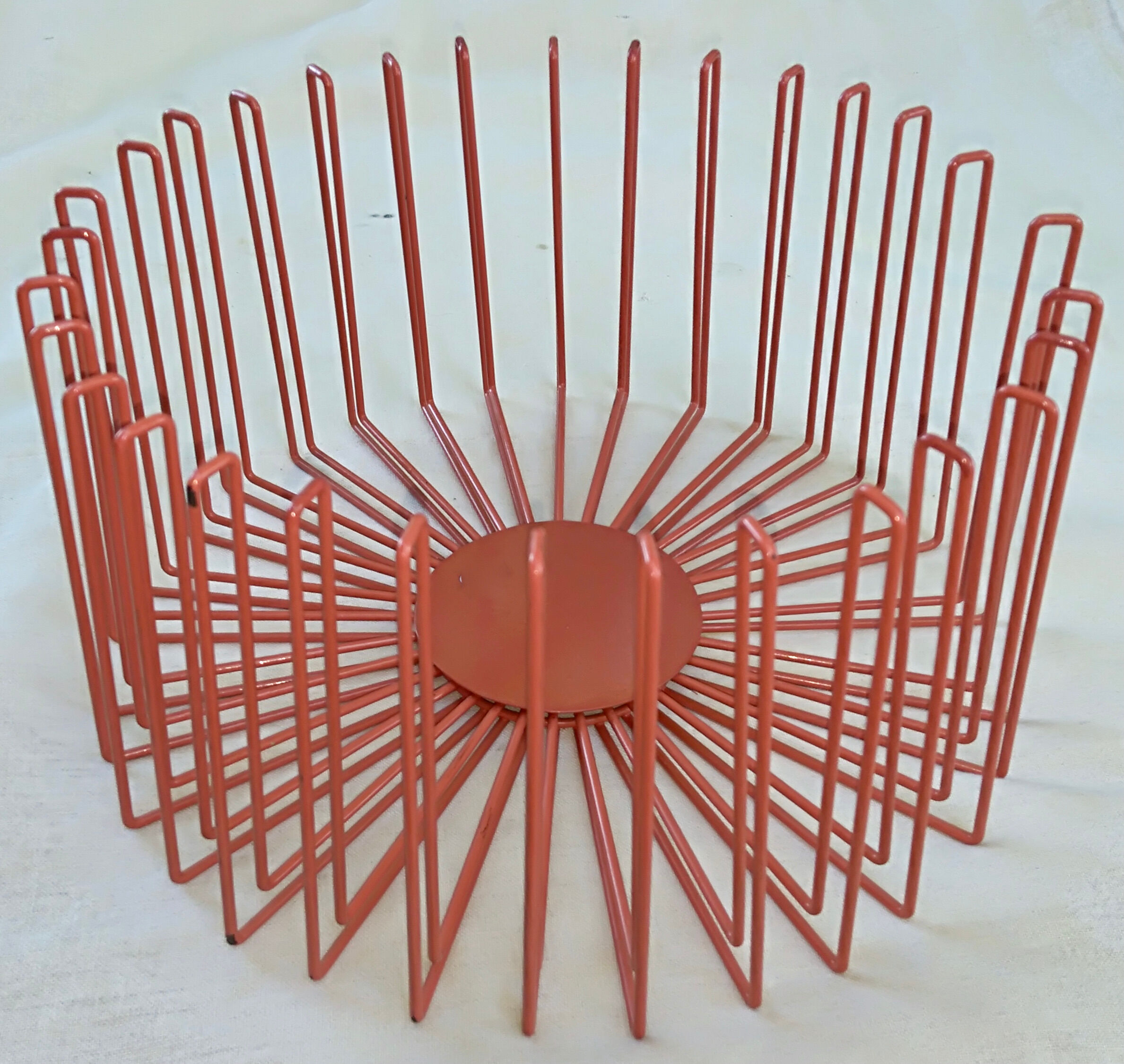 Fruit basket lacquered steel wire