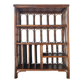 Rattan bookshelf shelf