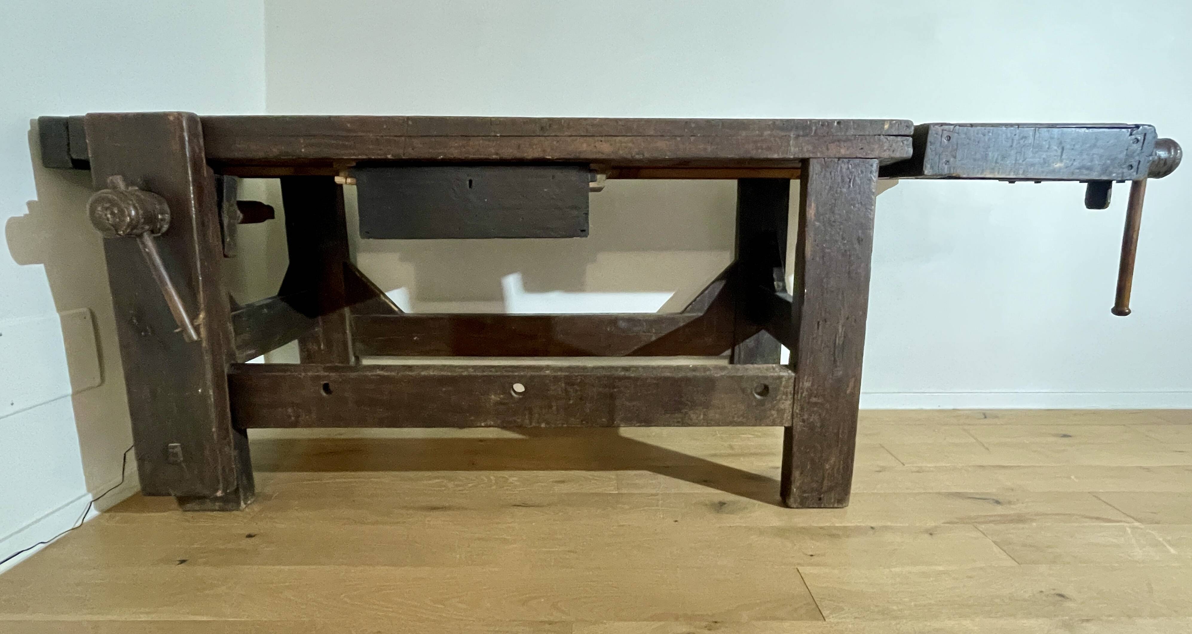 antique carpenter's table