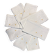 Vintage hand-embroidered napkins with daisies - linen voile - 52x52 cm