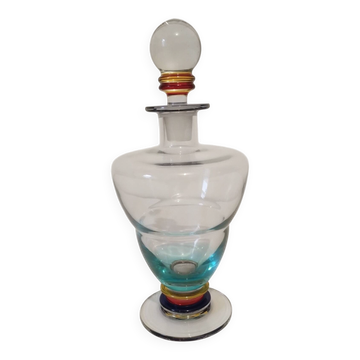 Vintage colored glass carafe