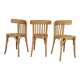 Old bistro chairs in curved beech from the 1950s