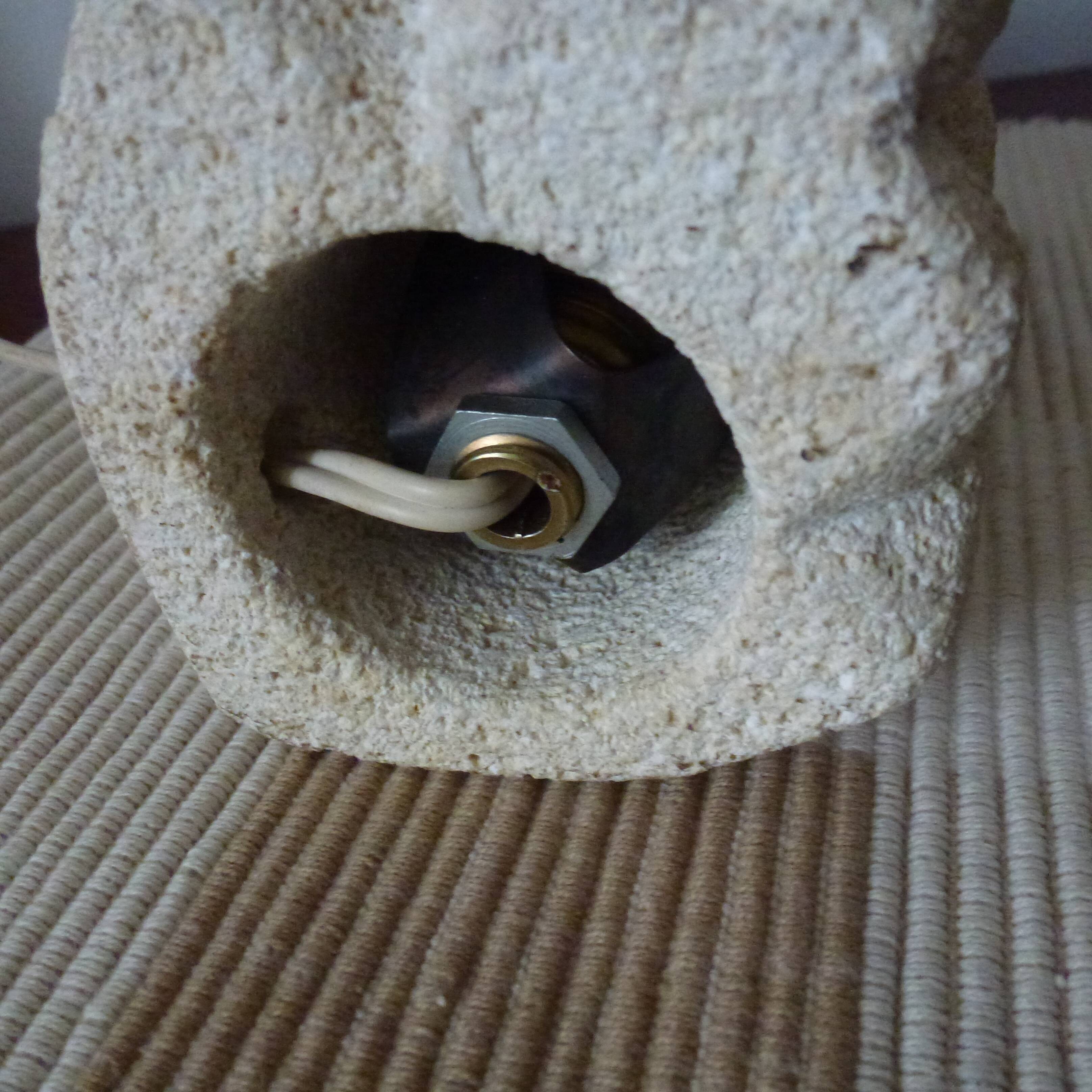 Owl Lamp Owl Albert Tormos Stone Sculpture Vintage 60s