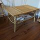 Rattan coffee table, 1960s-70s